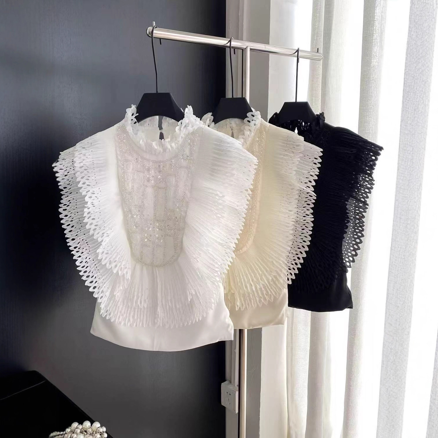 Top Blouse Women Sleeveless Ru - Shirt Camp Collar recensie en prijs