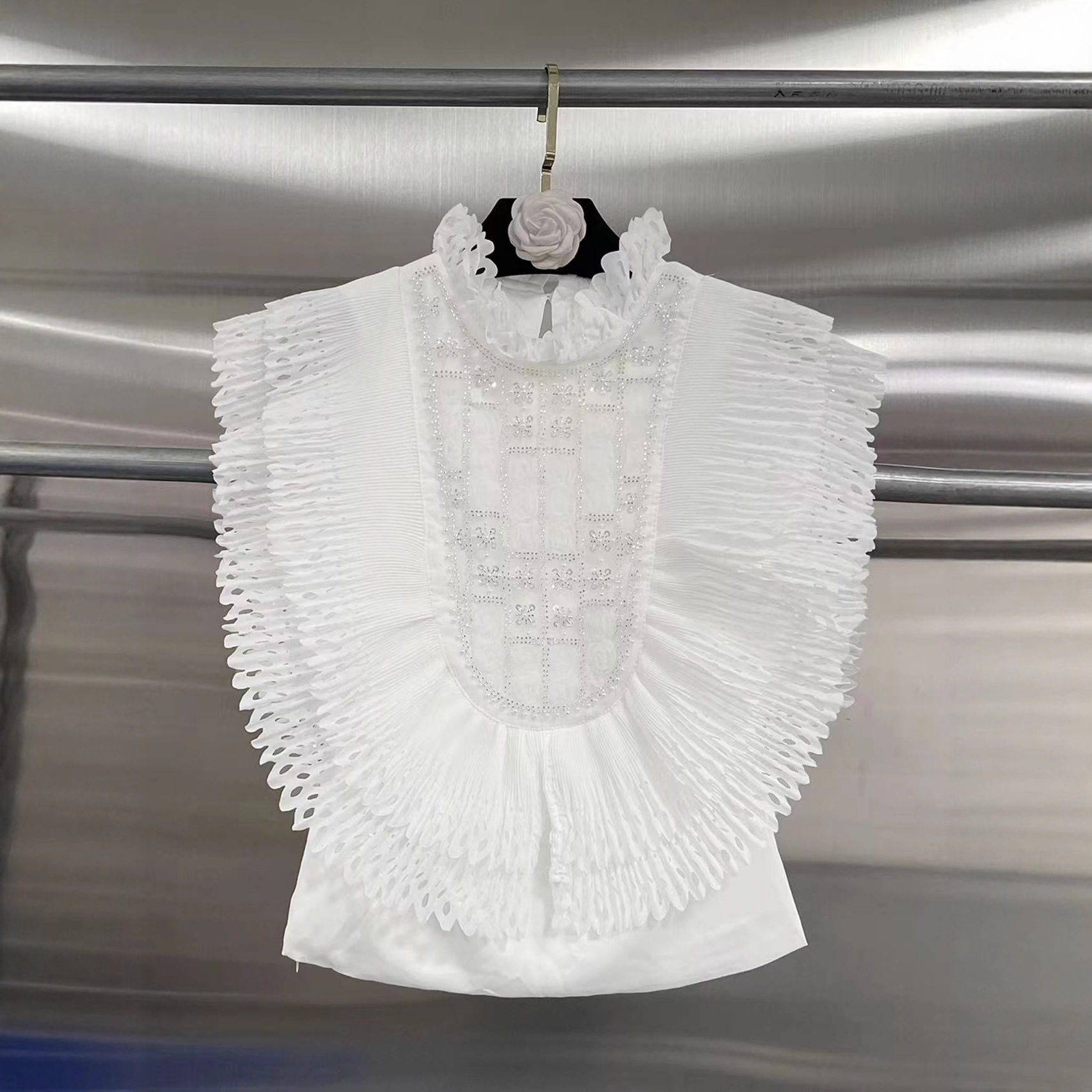 Top Blouse Women Sleeveless Ru - Shirt Camp Collar recensie en prijs