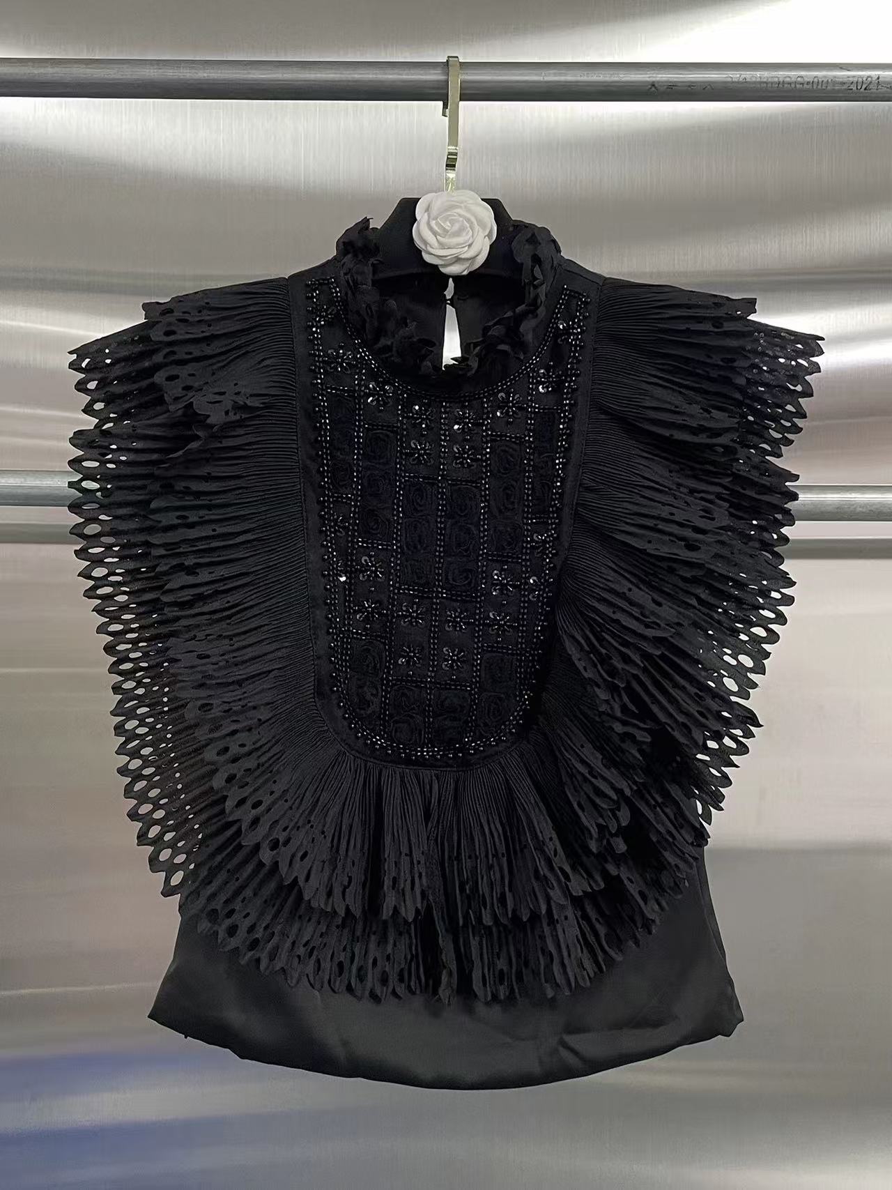 Top Blouse Women Sleeveless Ru - Shirt Camp Collar recensie en prijs