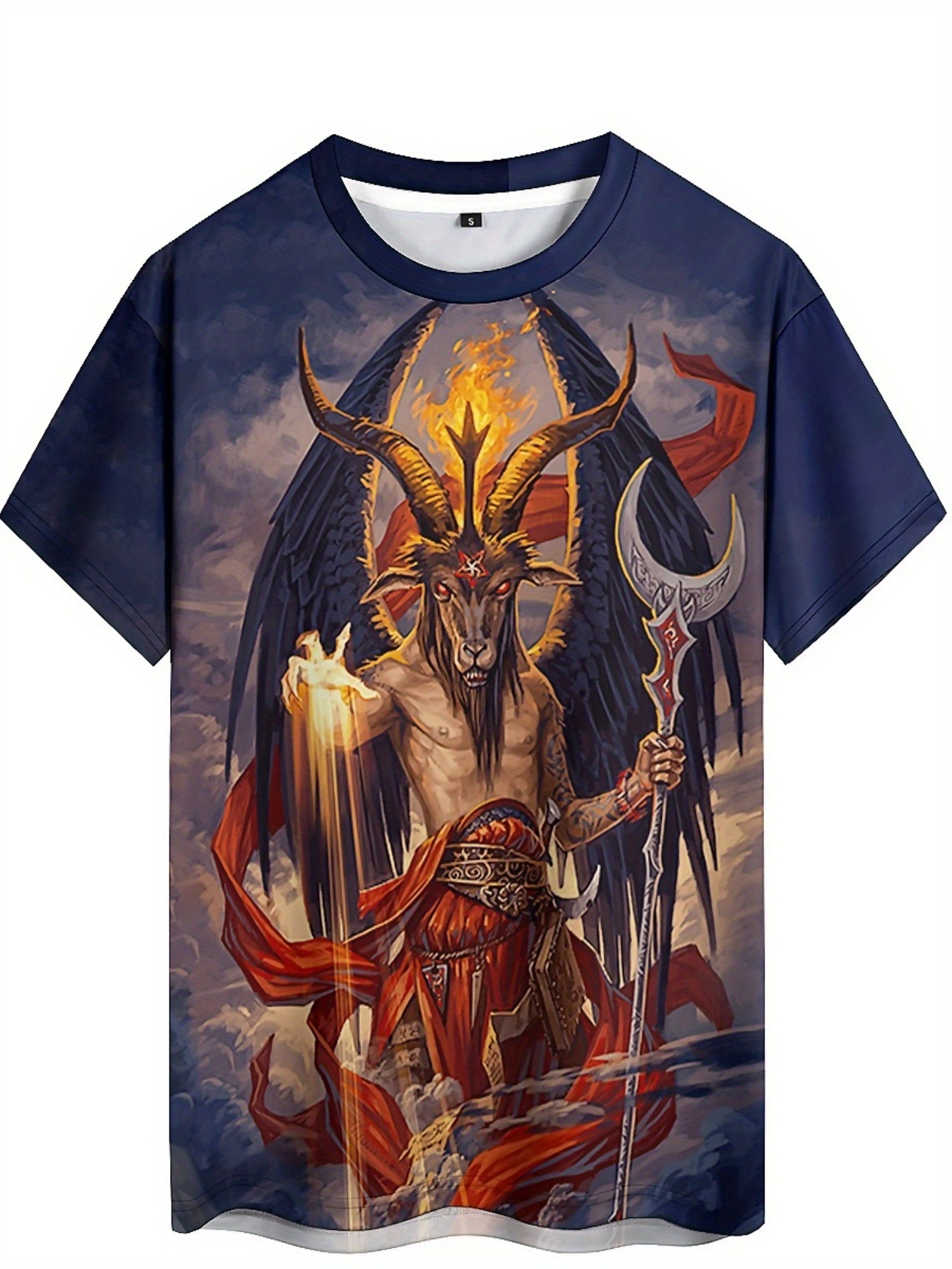Men's 3D Demon Print T-Shirt | - Tee Graphic Print recensie en prijs