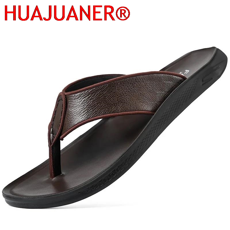 Casual Outdoor Men's Sandals S - Flip Flop Leather Men recensie en prijs