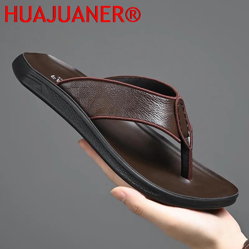 Casual Outdoor Men's Sandals S - Flip Flop Leather Men recensie en prijs