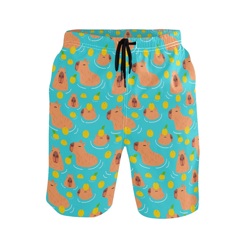 Cartoon Animal 3d Print Capyba - Trunks Board Surf recensie en prijs