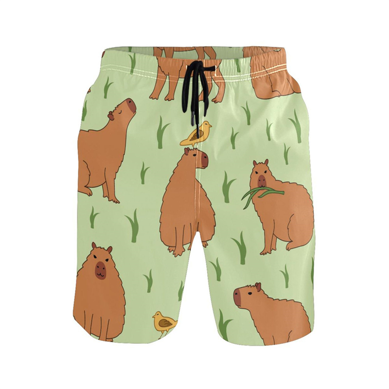 Cartoon Animal 3d Print Capyba - Trunks Board Surf recensie en prijs