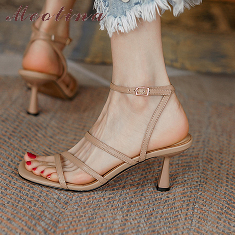 Meotina Sandals Women Shoes Sq - Casual Sandal Leather recensie en prijs