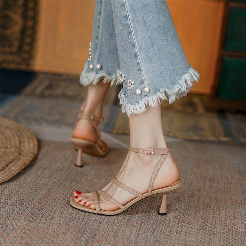 Meotina Sandals Women Shoes Sq - Casual Sandal Leather recensie en prijs