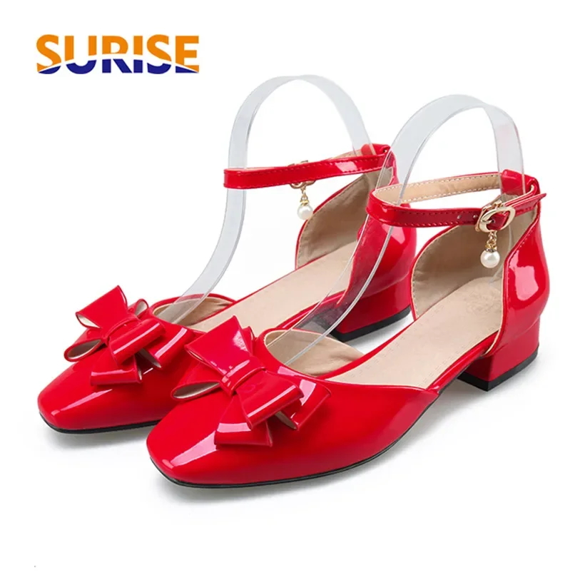 Big Size Women Bowtie Pumps Ro - Casual Sandal Leather recensie en prijs